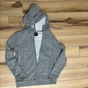 Figs Gray Zip-Up Hoodie